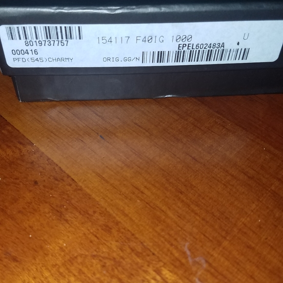 Authentic Gucci Black Canvas Charmy Wallet